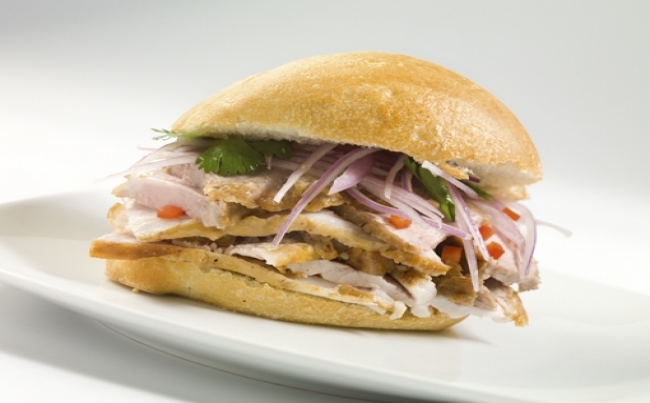 Sánguche de chicharrón
